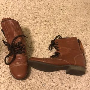 Brown Steve Madden Combat boots